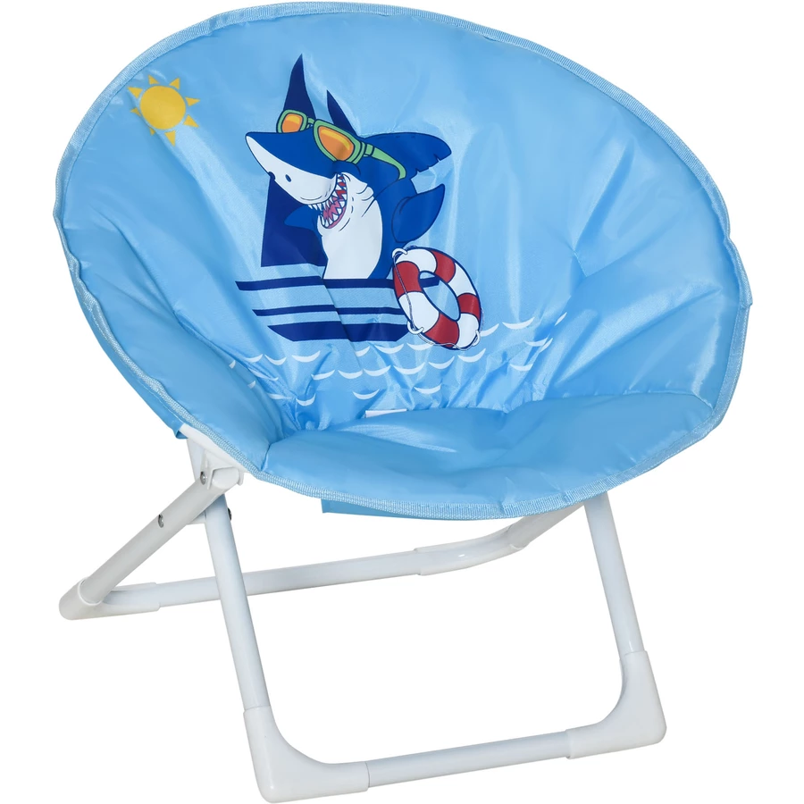 HOMCOM Campingstuhl mit Faltbarkeitsfunktion blau