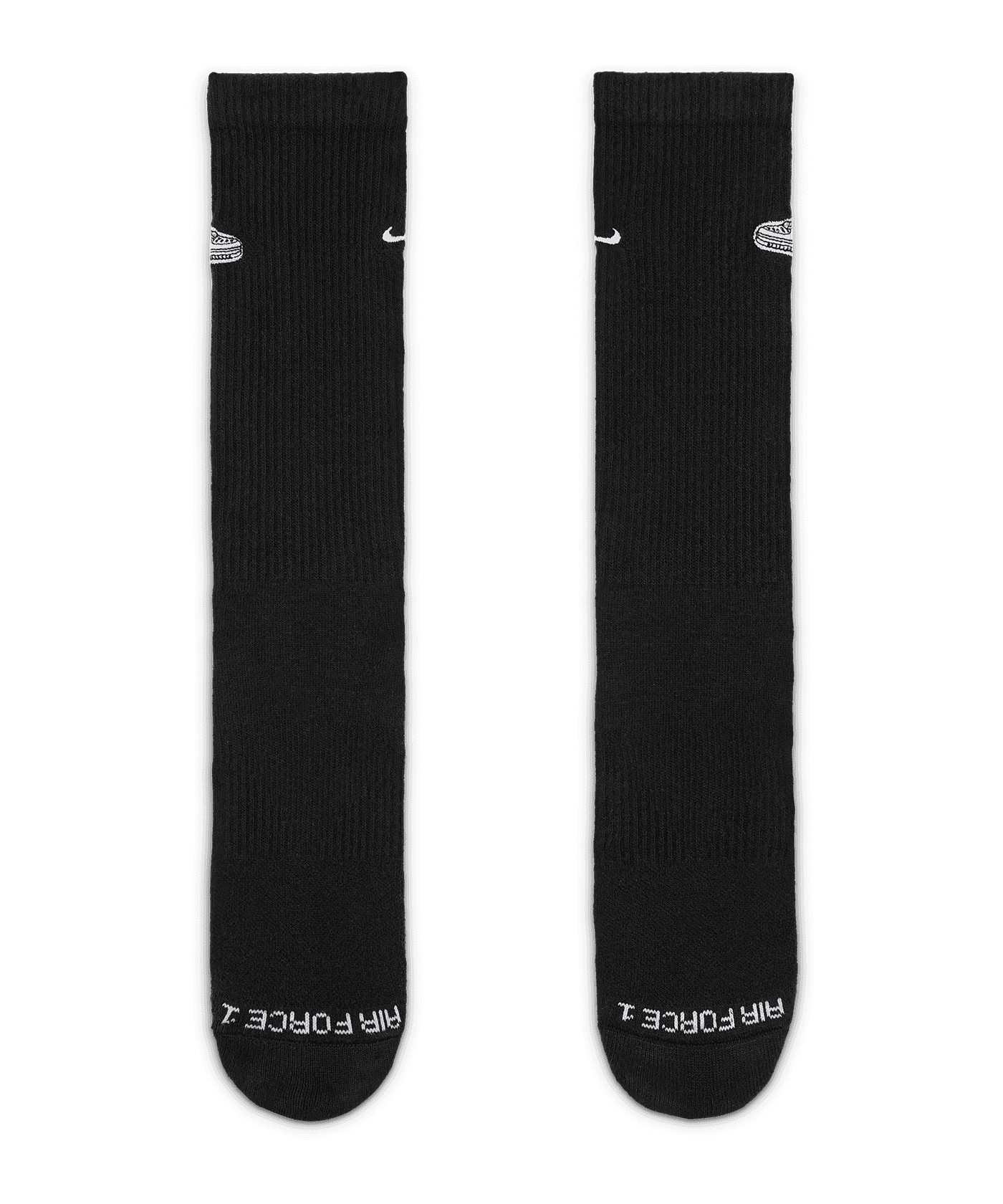 Nike Plus Crew Patch Socken Schwarz F010