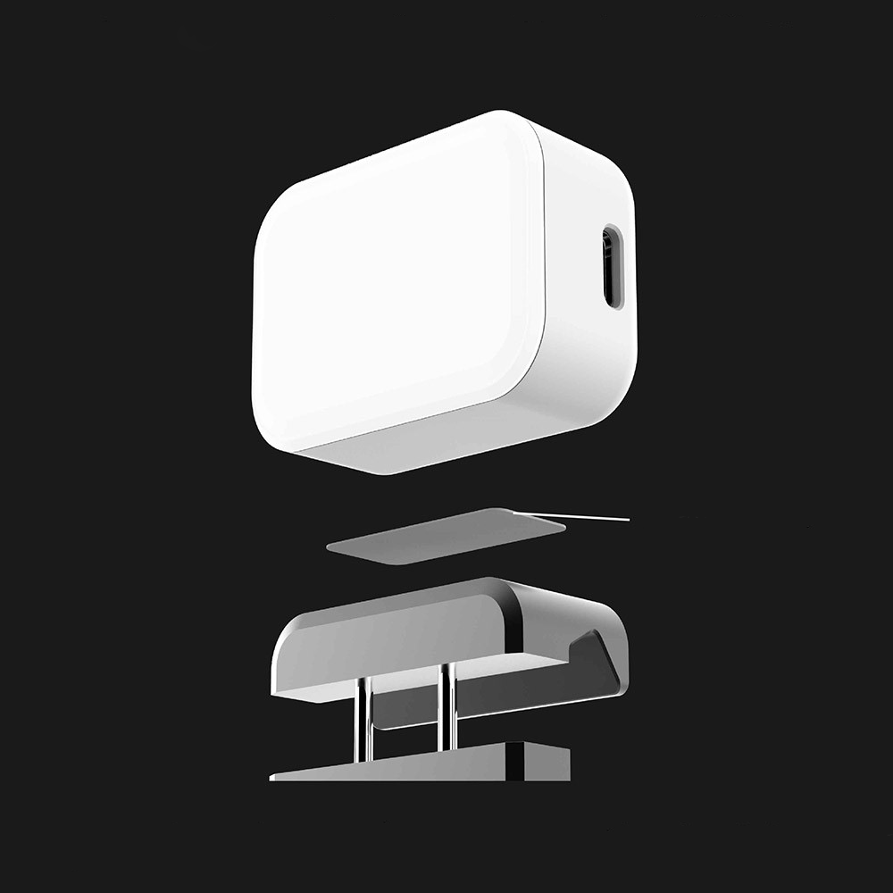 (50cm) 300 Lux / 0.6 m Magnetische LED Leuchte für DJI Osmo / Zhiyun Smooth 4 / 5 / M2 S / Feiyu Gimbals (2500K-6500K) - Weiss