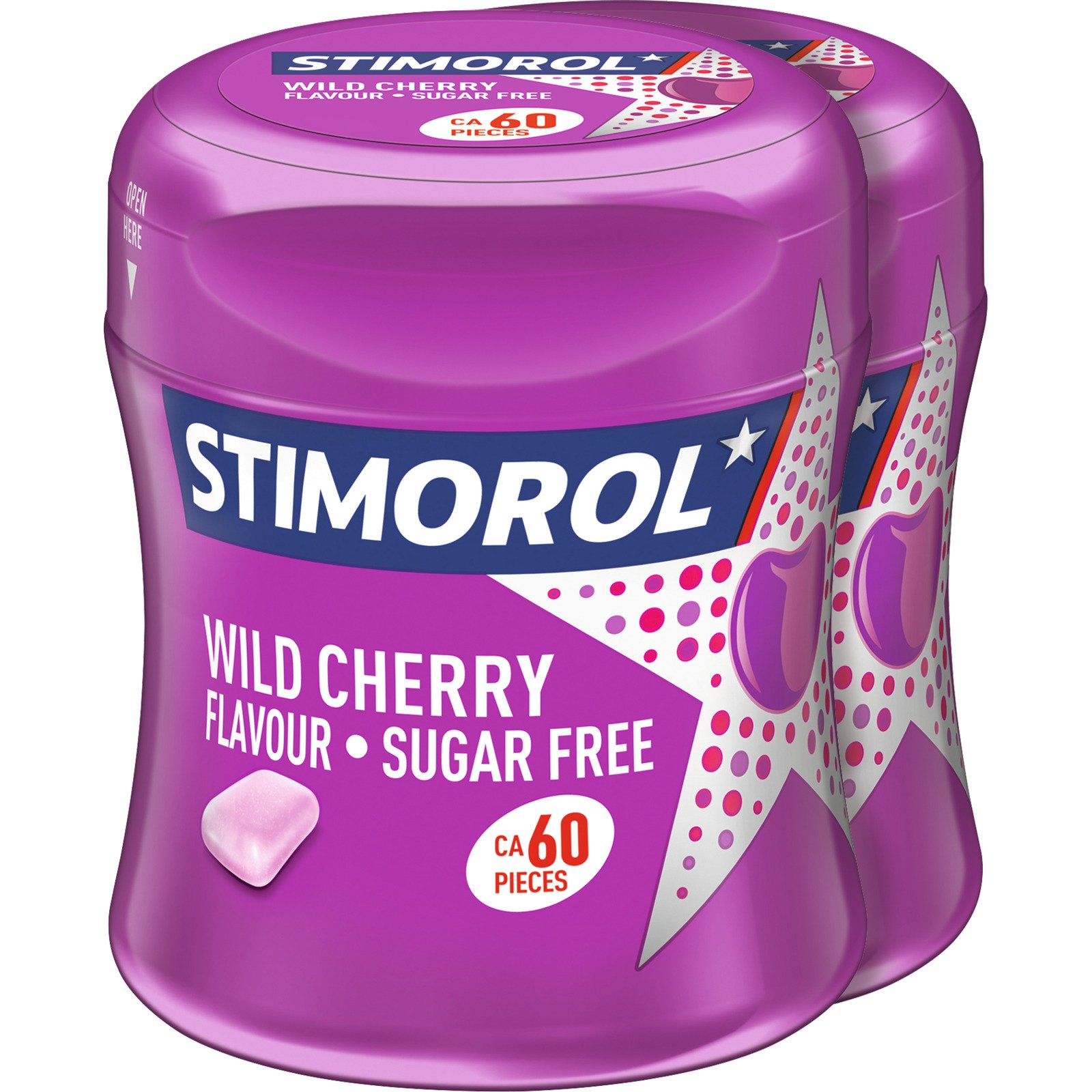 Stimorol Wild Cherry ohne Zucker Bottle 2 x 87 g