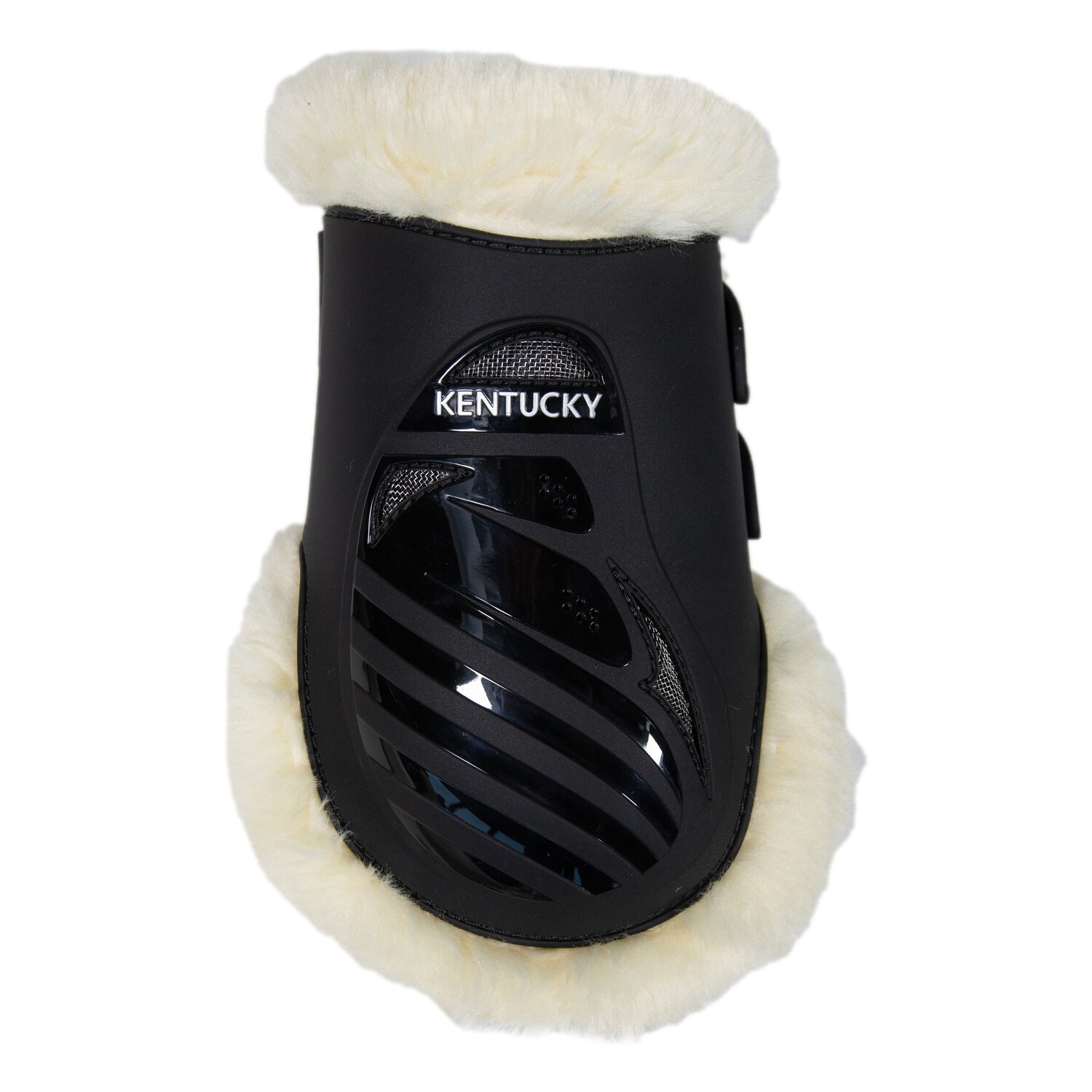 KENTUCKY Fesselkopfgamaschen Elastic vegan Sheepskin, für Hinterbeine  - black - M