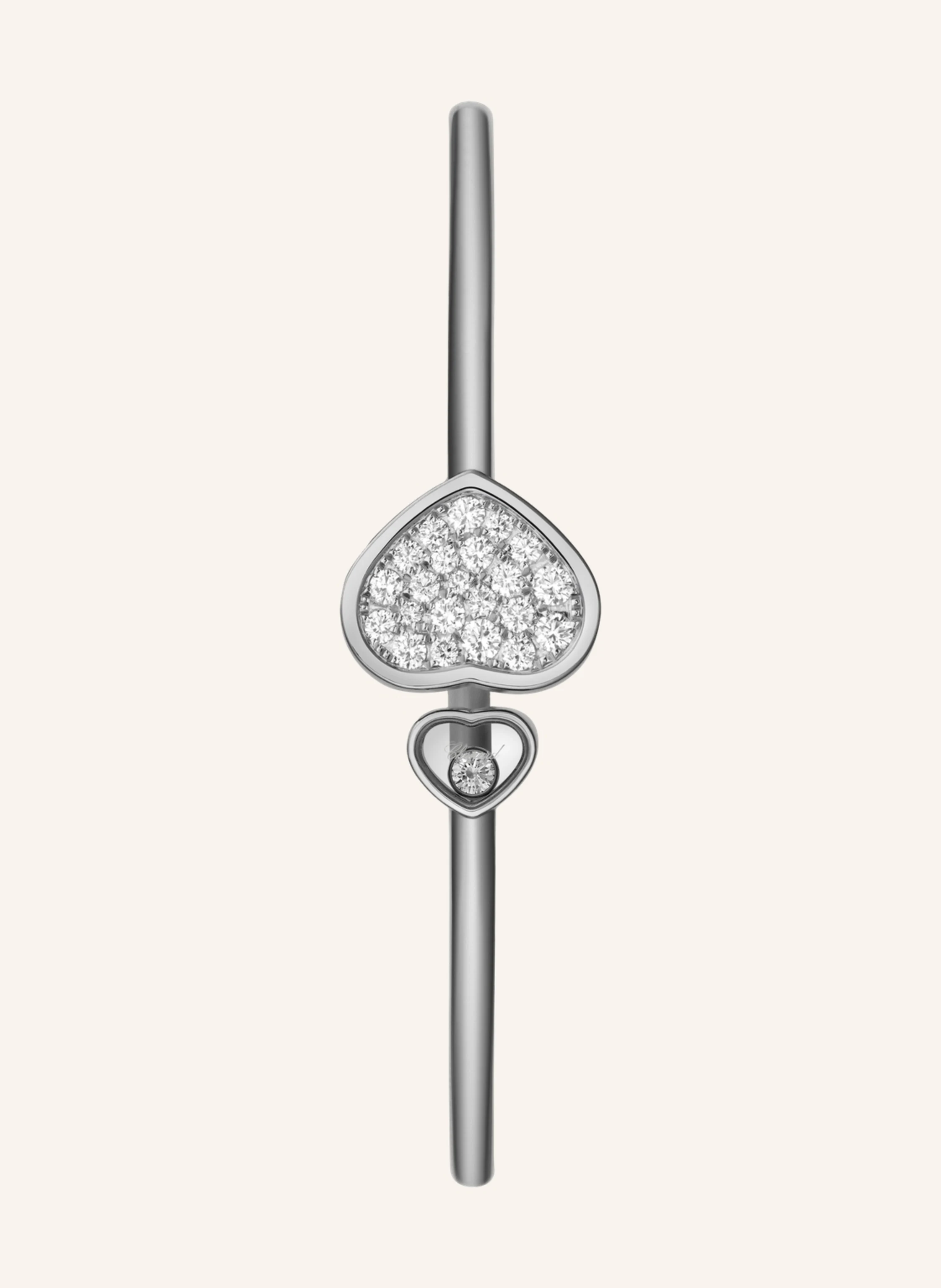Chopard Armreif HAPPY HEARTS Armreif aus 18 Karat Weißgold und Diamanten