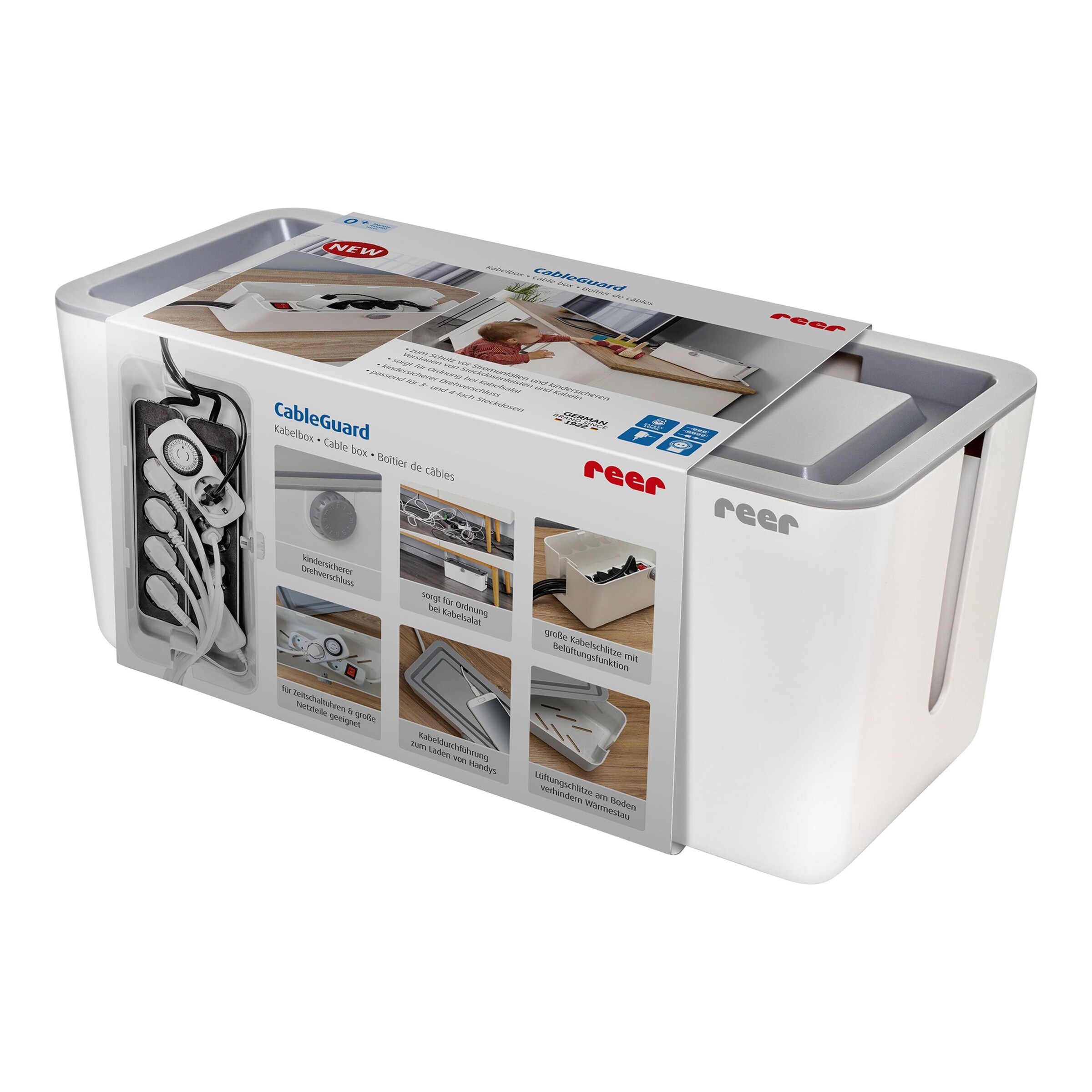 reer Kabelbox CableGuard weiß