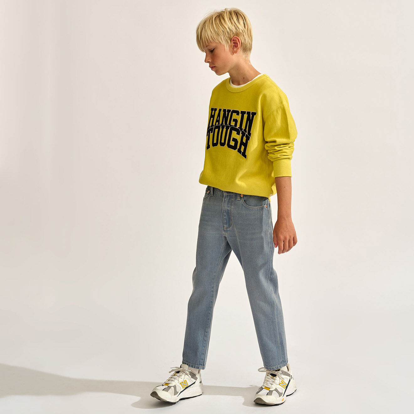 Bellerose Jean 100% Coton Bio Peyo gris