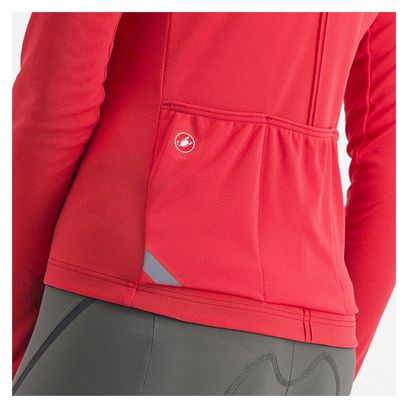 Maillot Manches Longues Femme Castelli Anima 4 Rouge