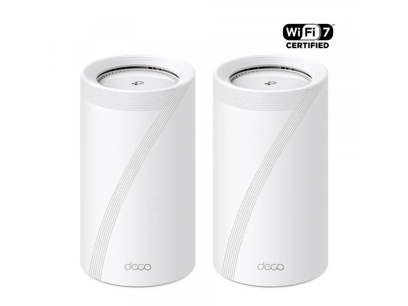 TP-Link Deco BE85 (2-Pack), Hvid, Intern, Mesh-system, CE: <20 dBm (2.4 GHz), <30 dBm (5 GHz), <23 dBm(6 GHz), Tri-band (2,4 GHz/5 GHz/6 GHz), Wi-Fi 7 (802.11be)
