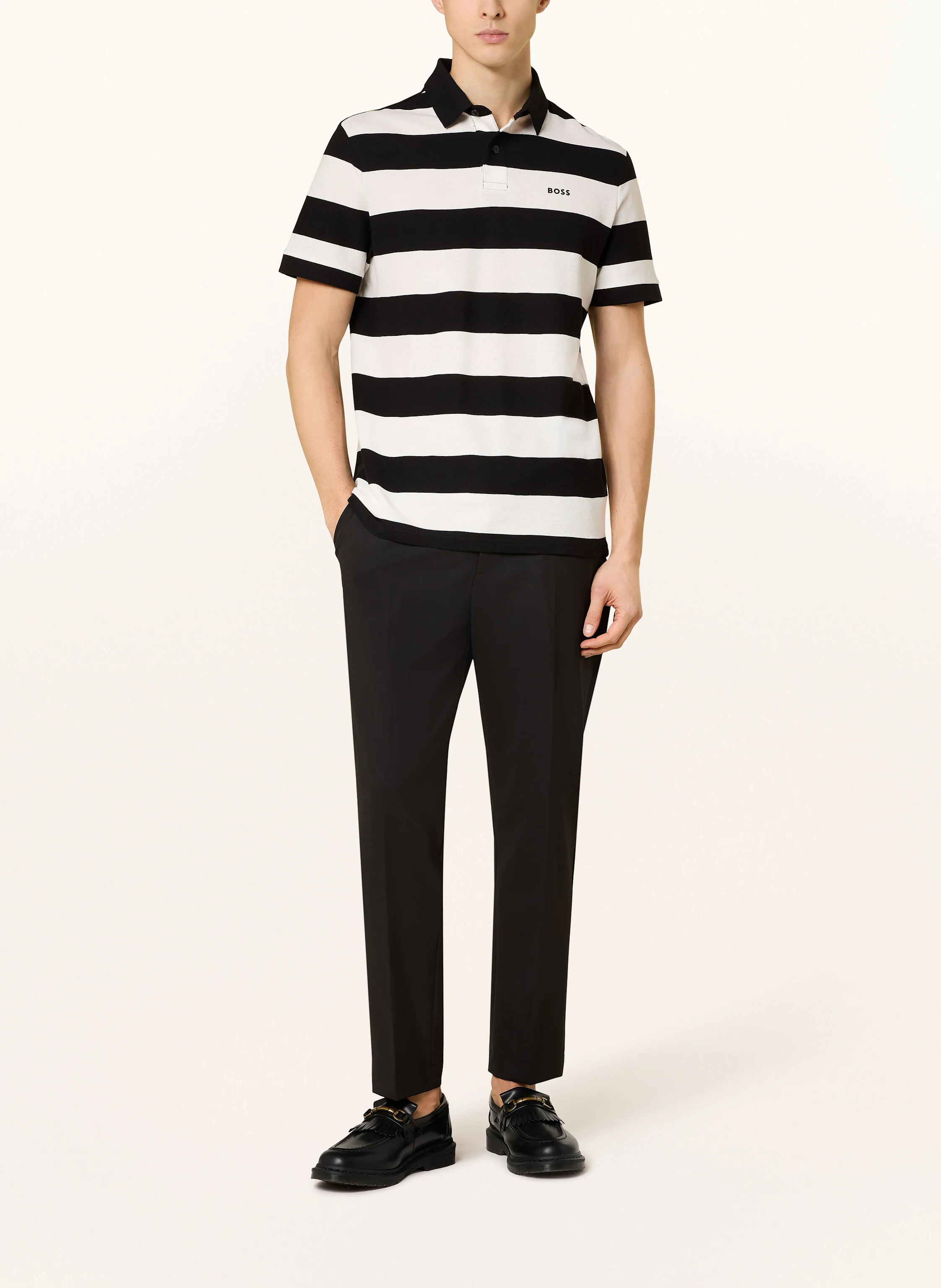 BOSS Piqué-Poloshirt PALESSTRIPE