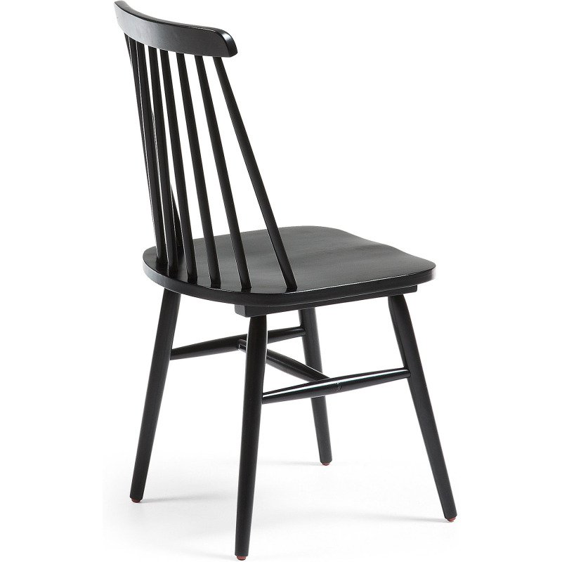 Chaise Tressia, laqué noir
