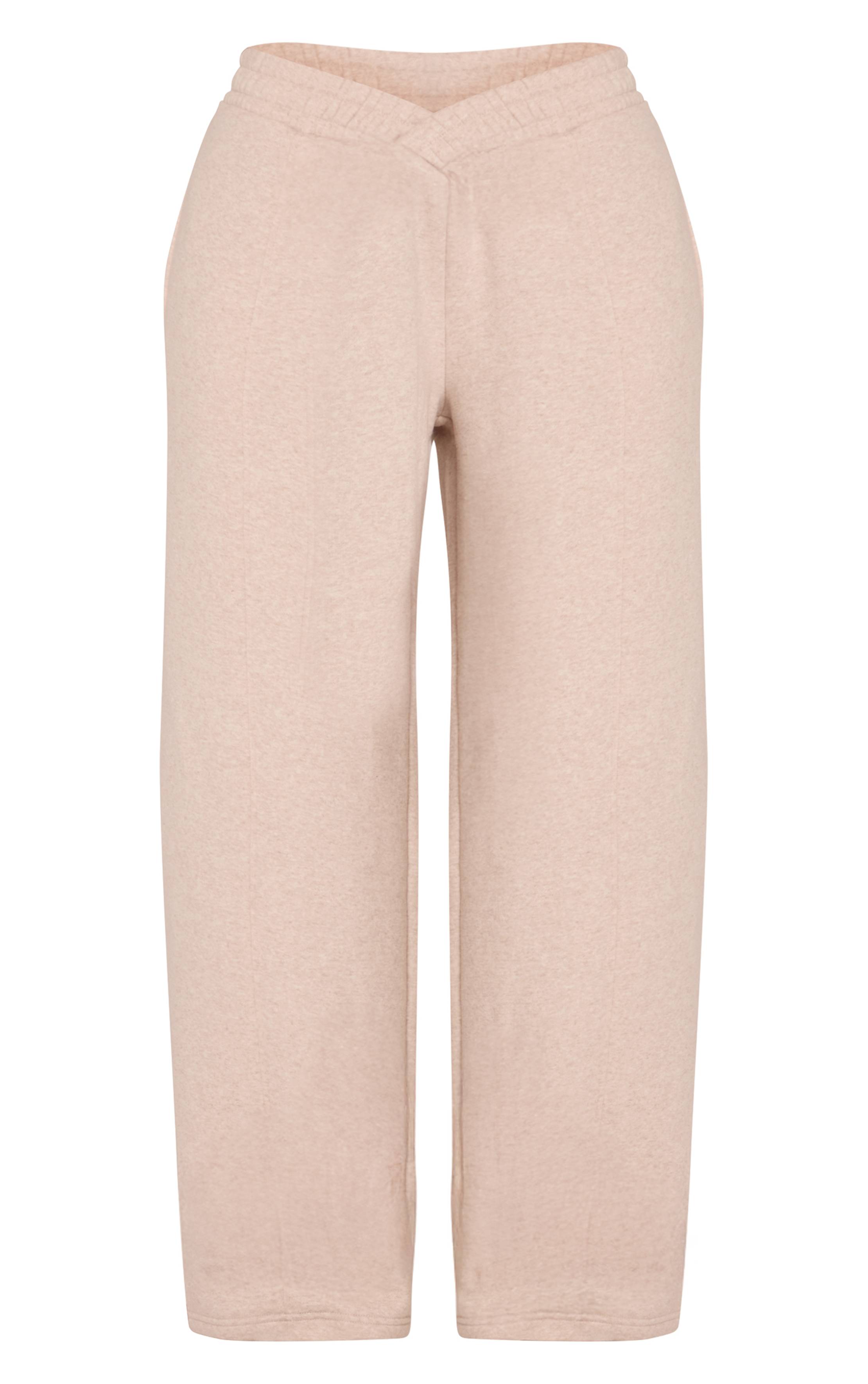 Avoine Joggers En Molleton De Coton Avec Taille Croisée
