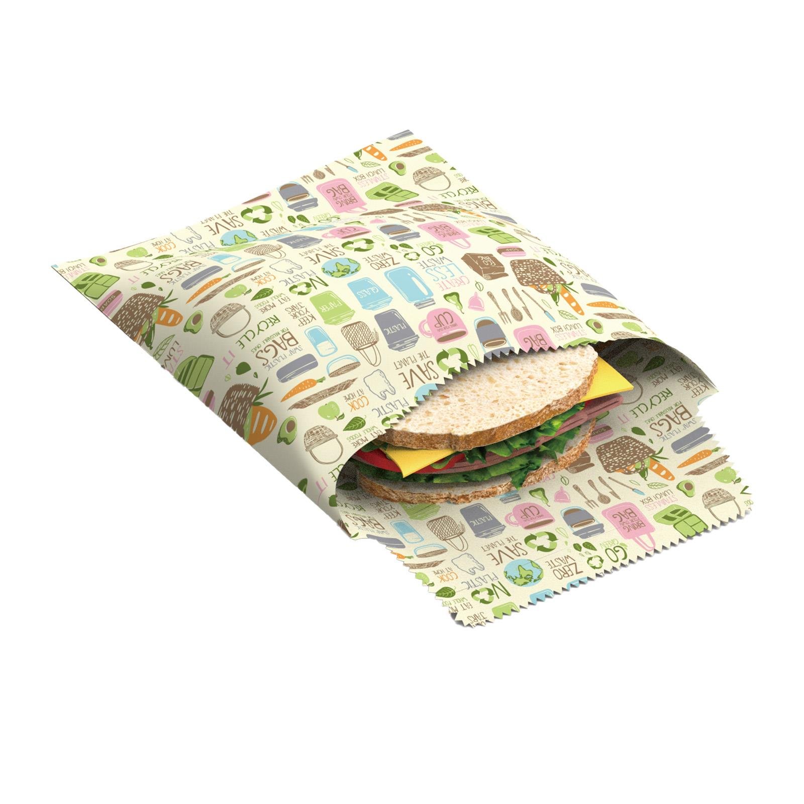 Nuts Bienenwachs Sandwichbeutel 2 teilig