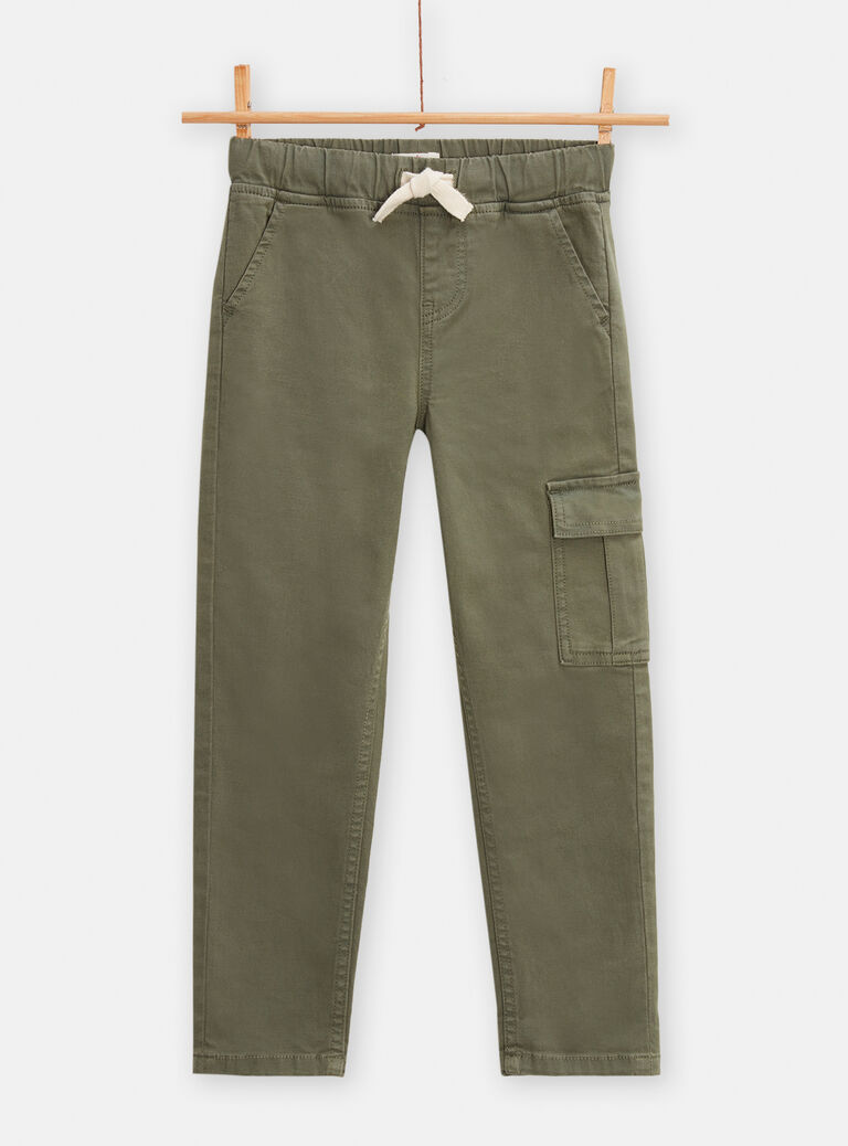 Pantalon cargo vert pour garçon