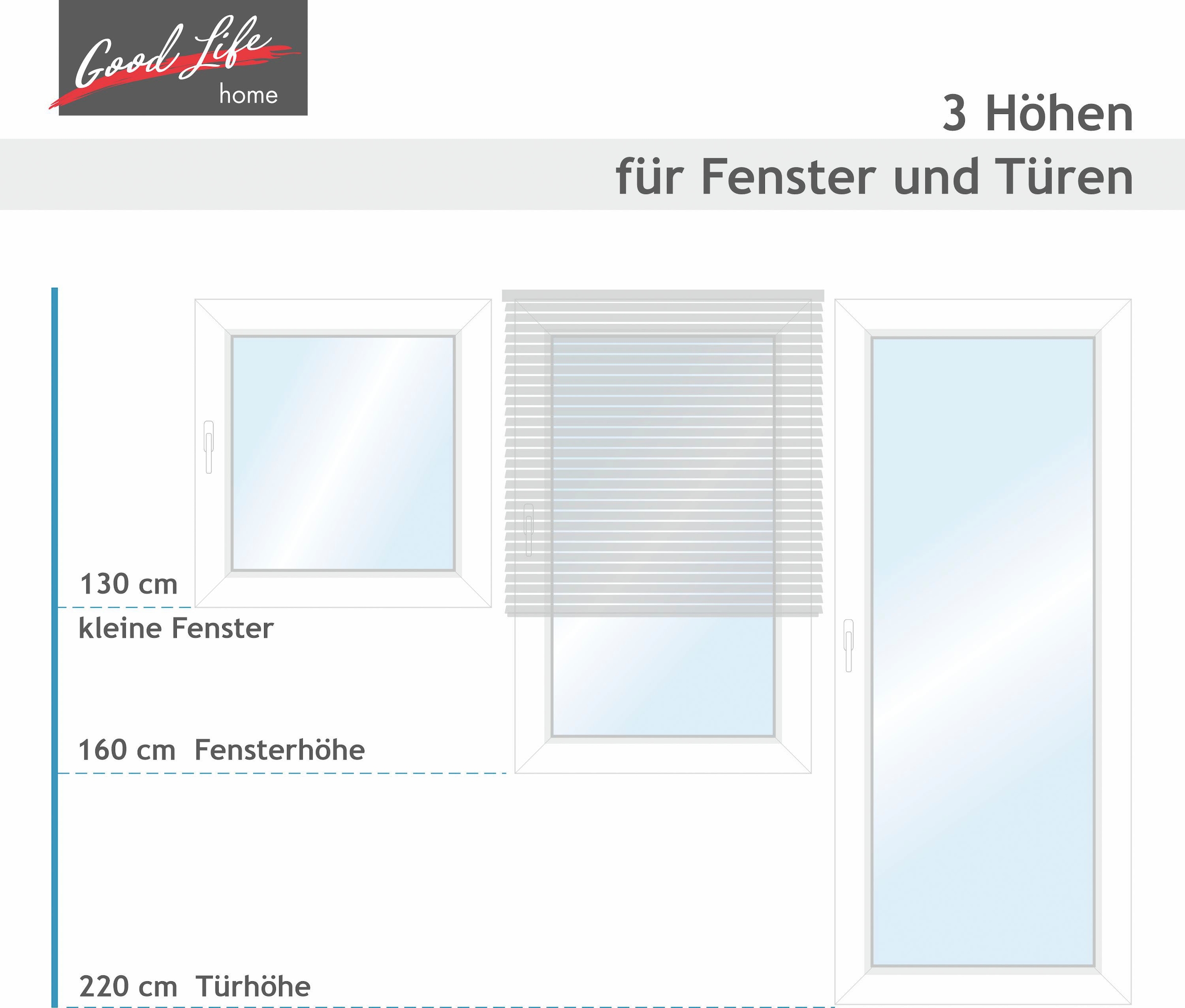 Good Life Jalousie »Matti« ohne Bohren freihängend