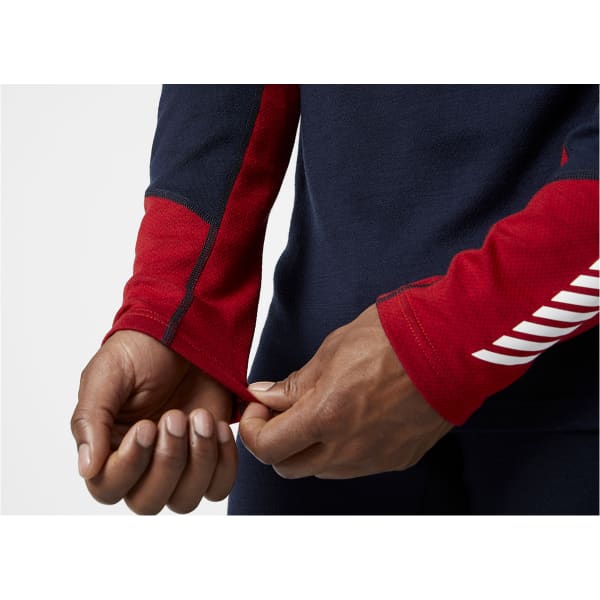 T-shirt thermique HELLY HANSEN LIFA MERINO MIDWEIGHT CREW NAVY NSF