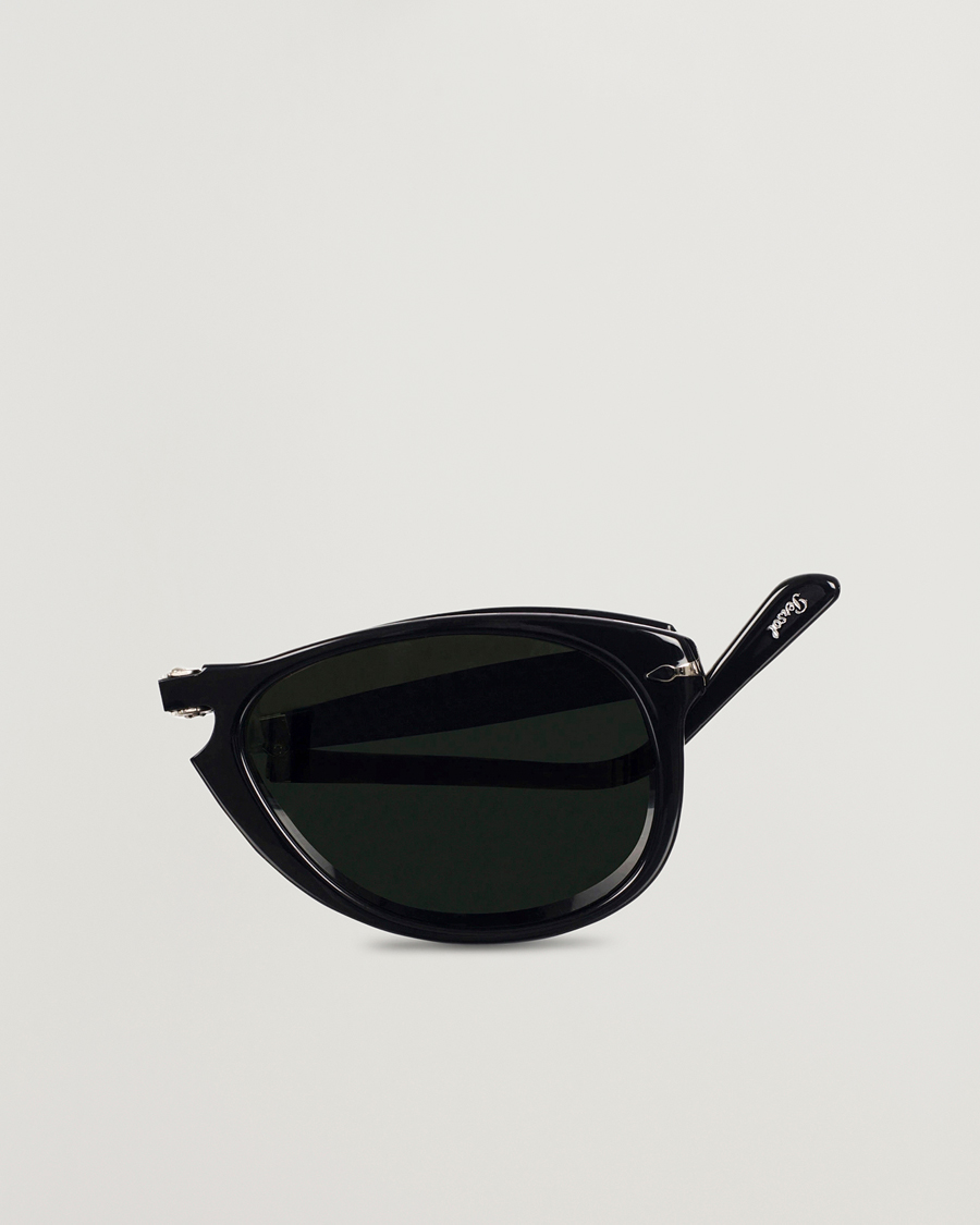 Persol 0PO0714 Folding Sunglasses Black/Crystal Green