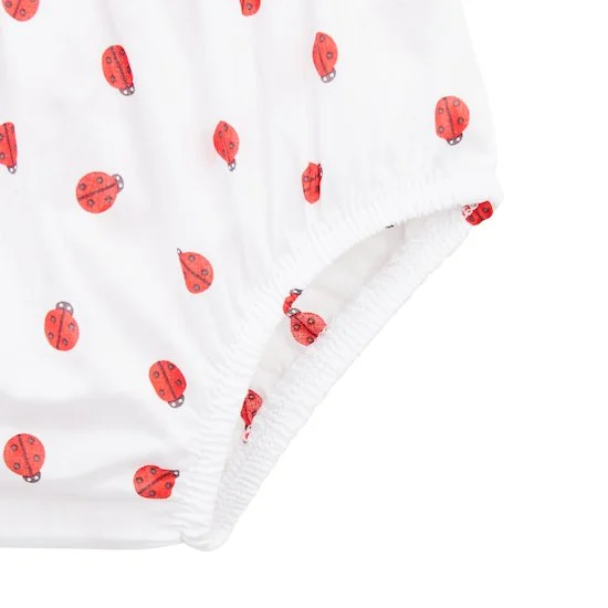 Panda & Coccinelle Haut + Bloomer   Gris        1 mois   de               P'tit bisou