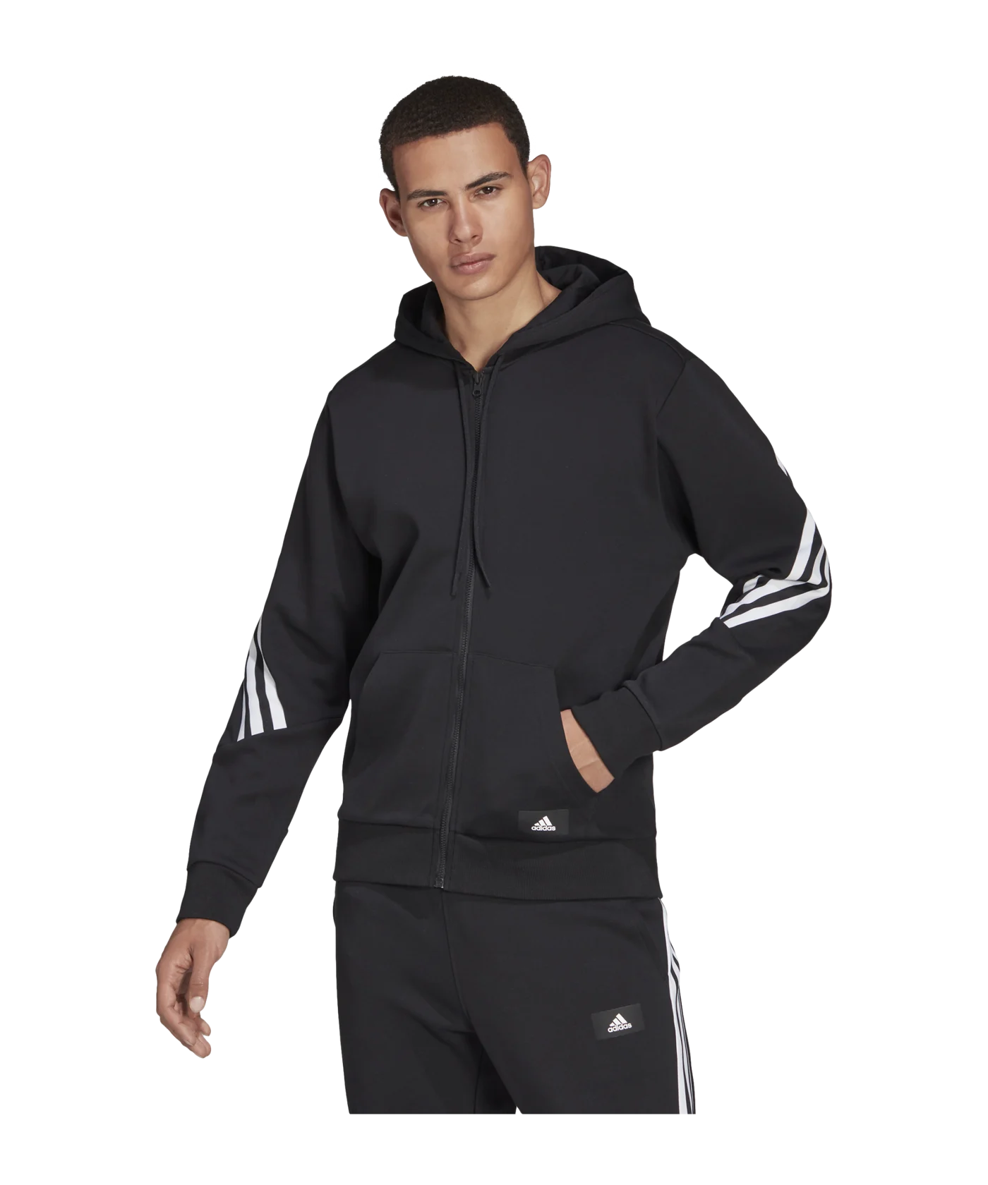 adidas Future Icons Kapuzenjacke Schwarz