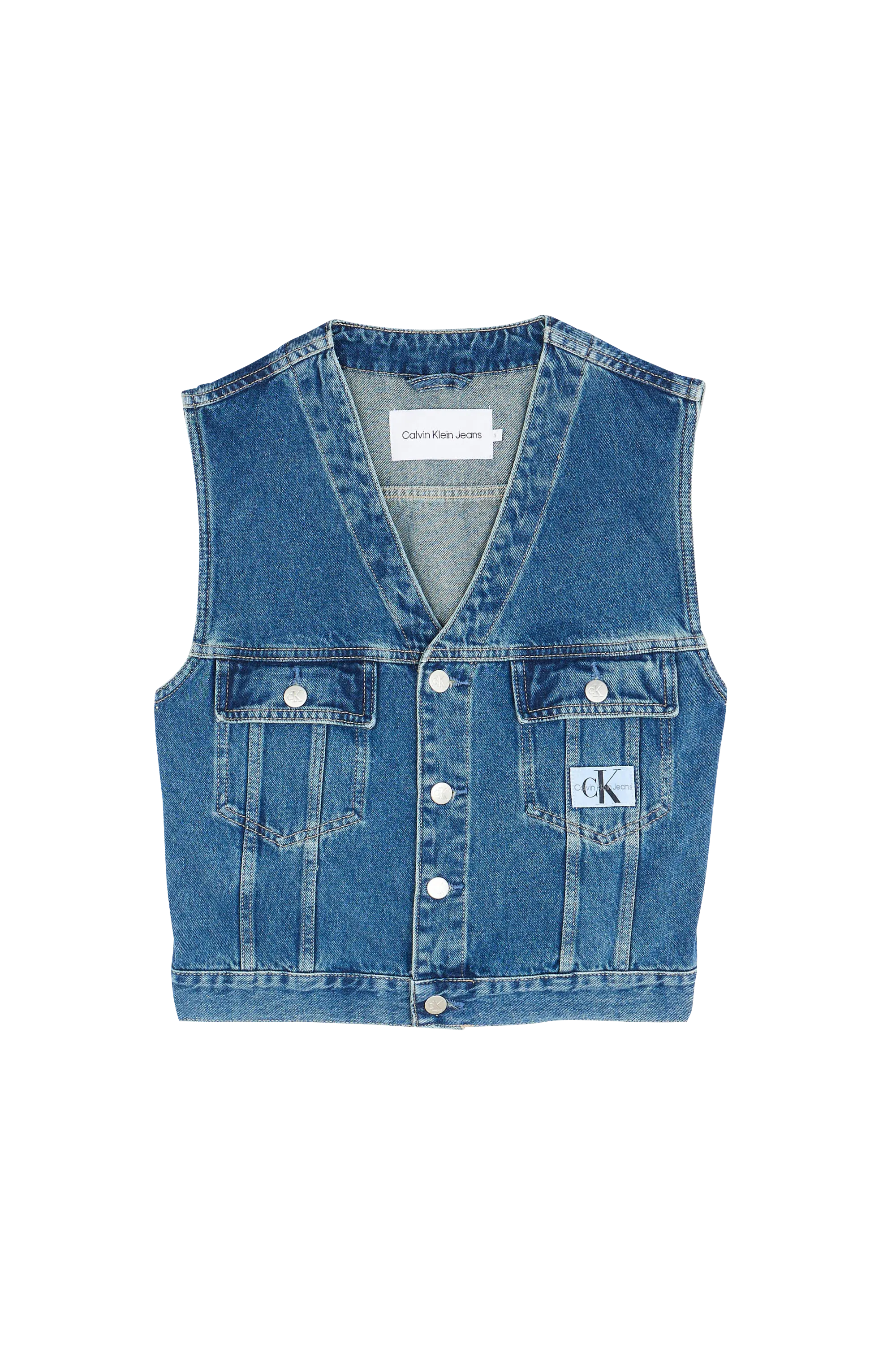 CALVIN KLEIN JEANS Veste DENIM VEST Bleu
