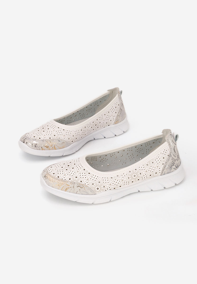 Espadrilles femme en cuir blanches Giustina