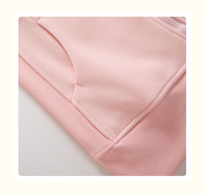 Fanoy - Effen hoodie met rits