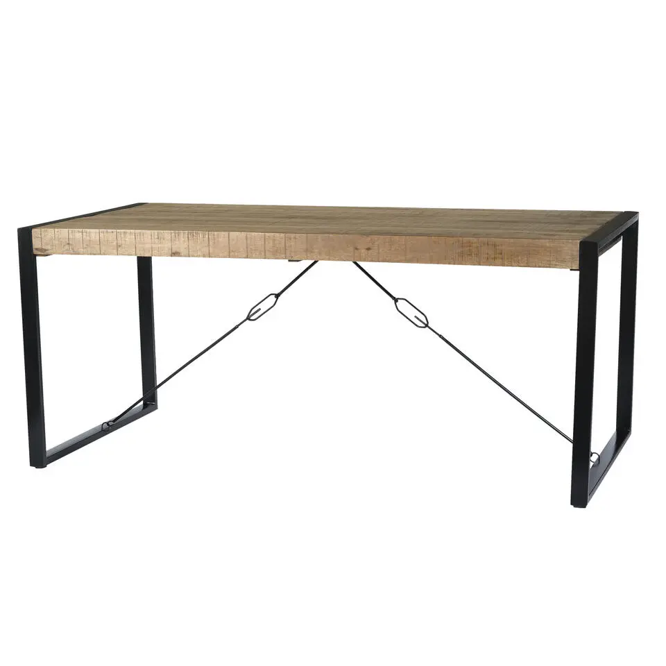 Livingfurn - Eetkamertafel Nairobi - U-Poten - Mangohout - 220x100 cm