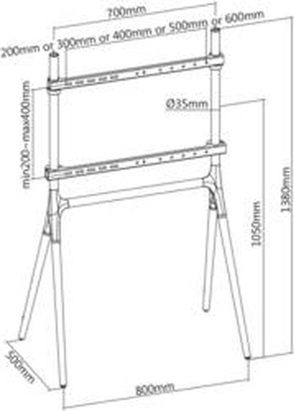 My Wall luidspreker muurbeugel set voor luidsprekers - klembevestiging - tot 25 kg / wit