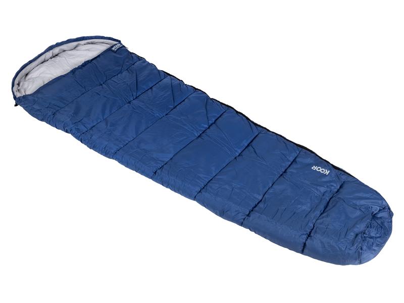 KOOR Schlafsack Baaba 950 Blau 80 x 220 cm Warmer und bequemer Mumienschlafsack