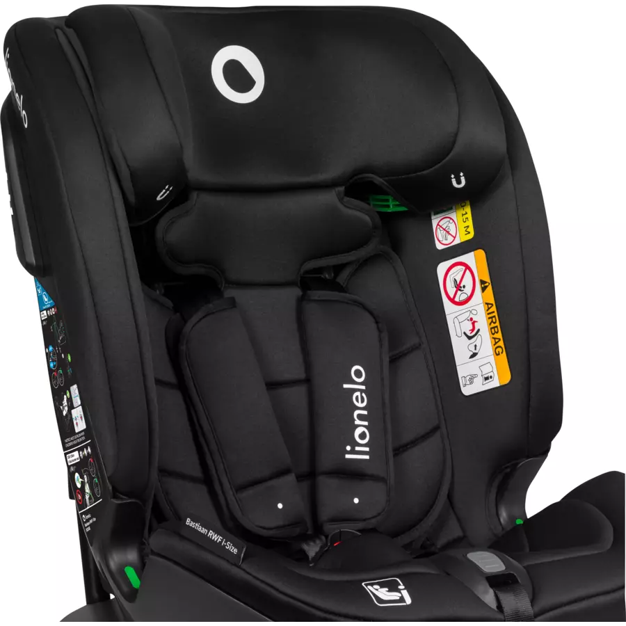 lionelo Reboarder Bastiaan RWF i-Size Black Carbon