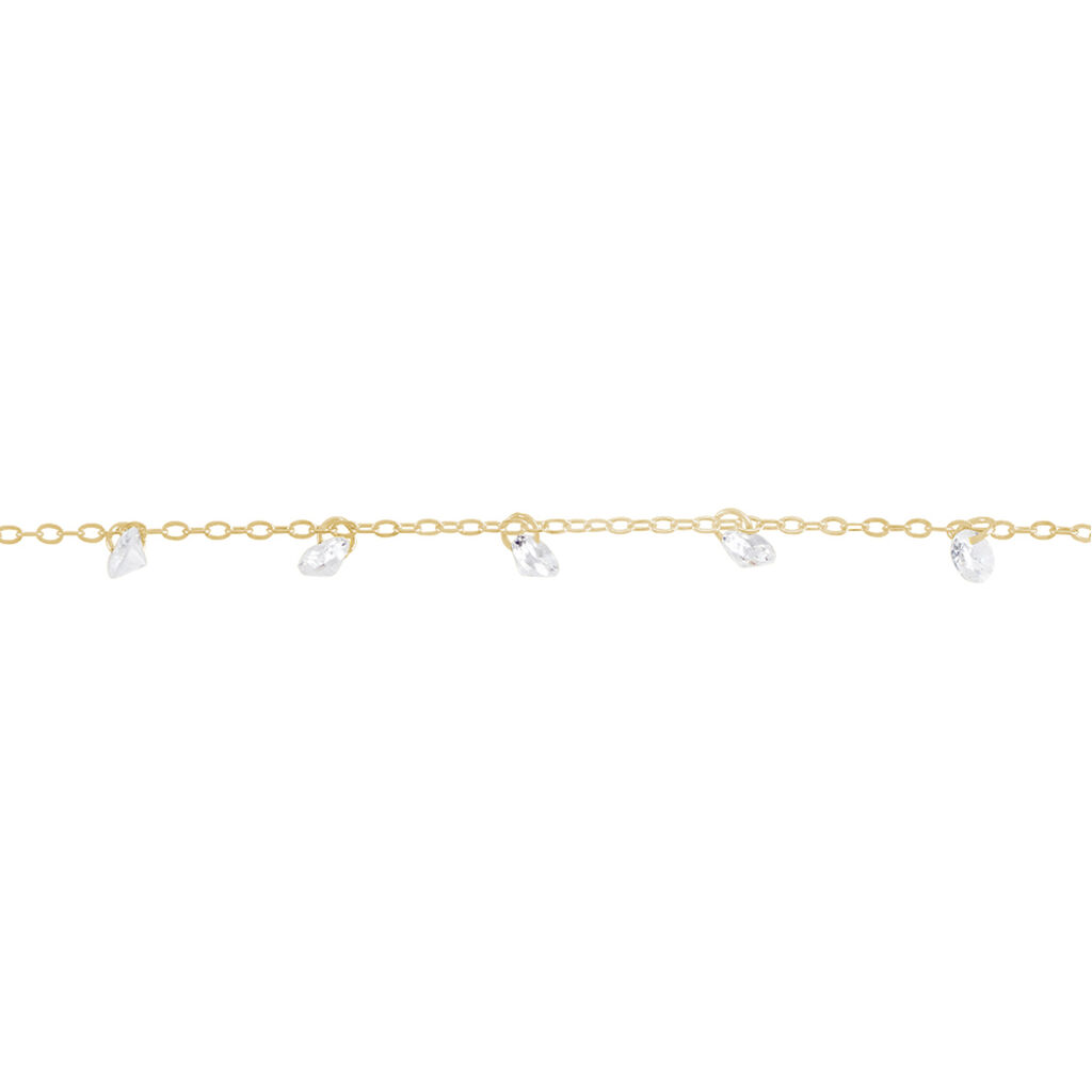 Bracelet Myosothis Plaqué Or Oxydes De Zirconium