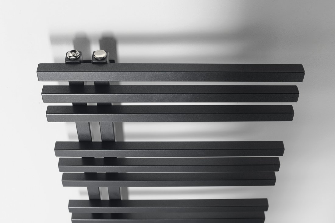 Sapho Sophina radiator mat zwart 60x121.5cm 642W