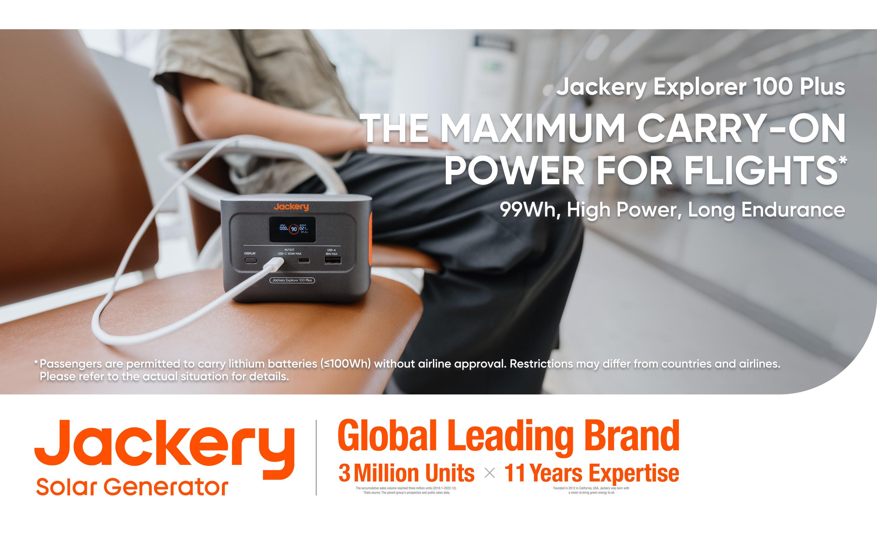 Power Station Explorer 100 Plus 99.2 Wh<br>Tragbare Powerstation zum Aufladen von bis zu 3 Geräten