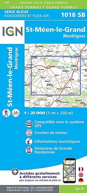 IGN - 1018 SB SAINT MEEN LE GRAND 1 25 000