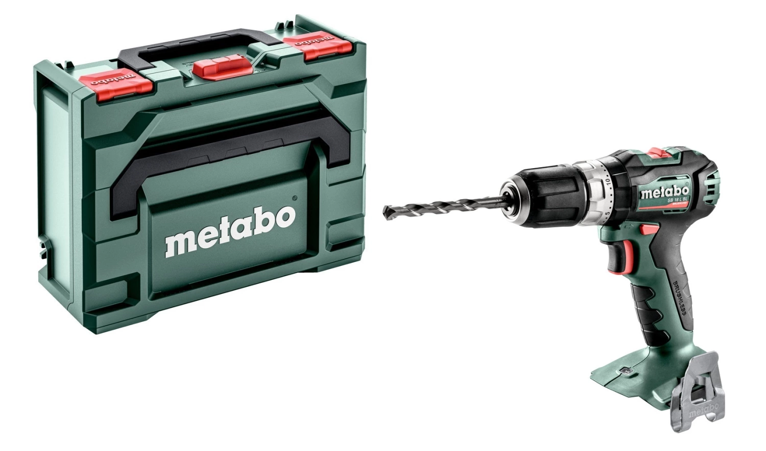 Metabo SB 18 L BL 18V Li-ion Accu klopboormachine body in MetaBox - 32mm - 13mm - koolborstelloos