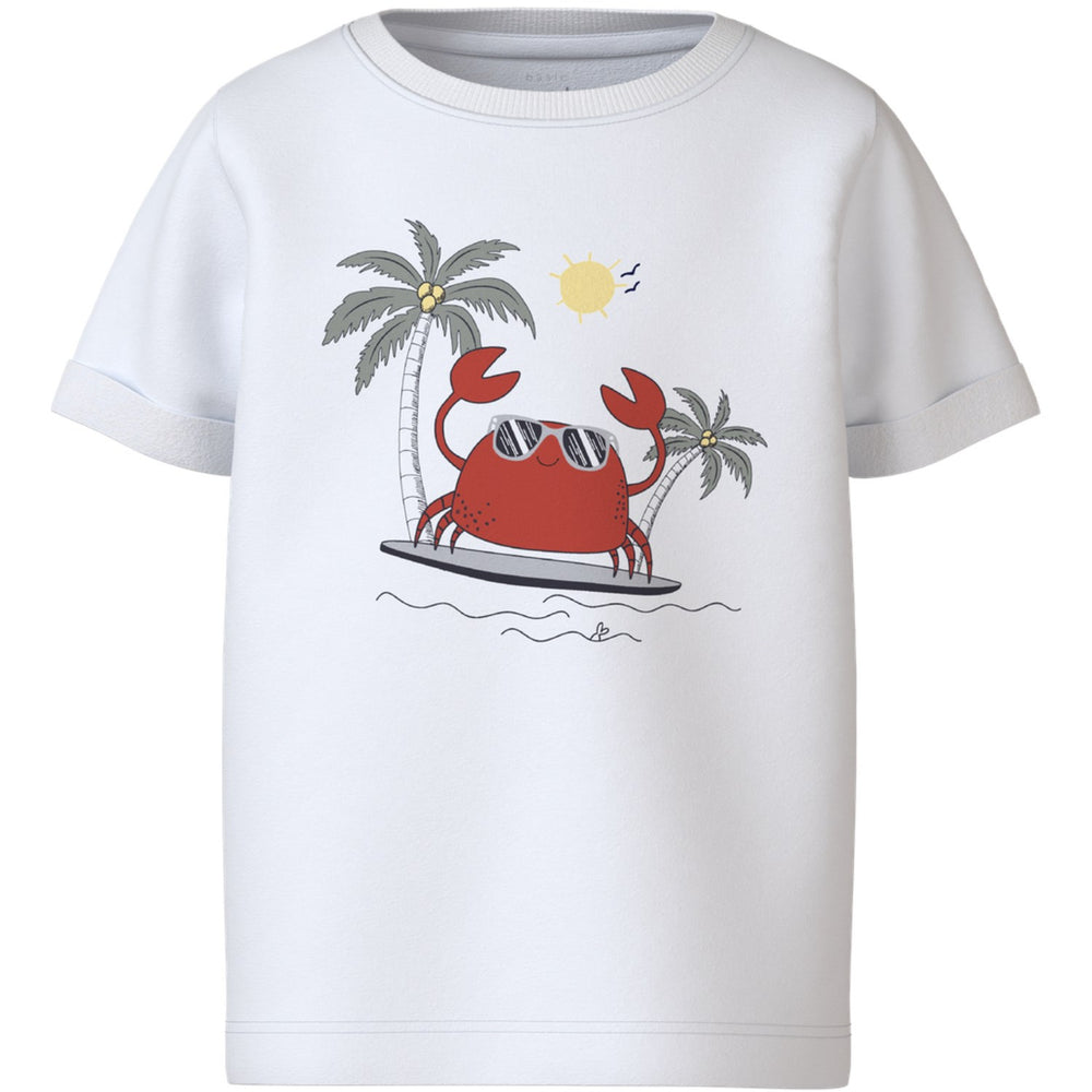 Køb Name It Bright White Crab Surf Vux T-Shirt
