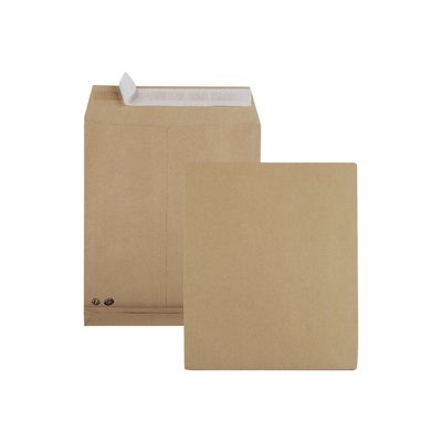 GPV Pack'n Post - 250 Pochettes kraft à soufflets 260 x 330 mm - 120 gr - bande adhésive
