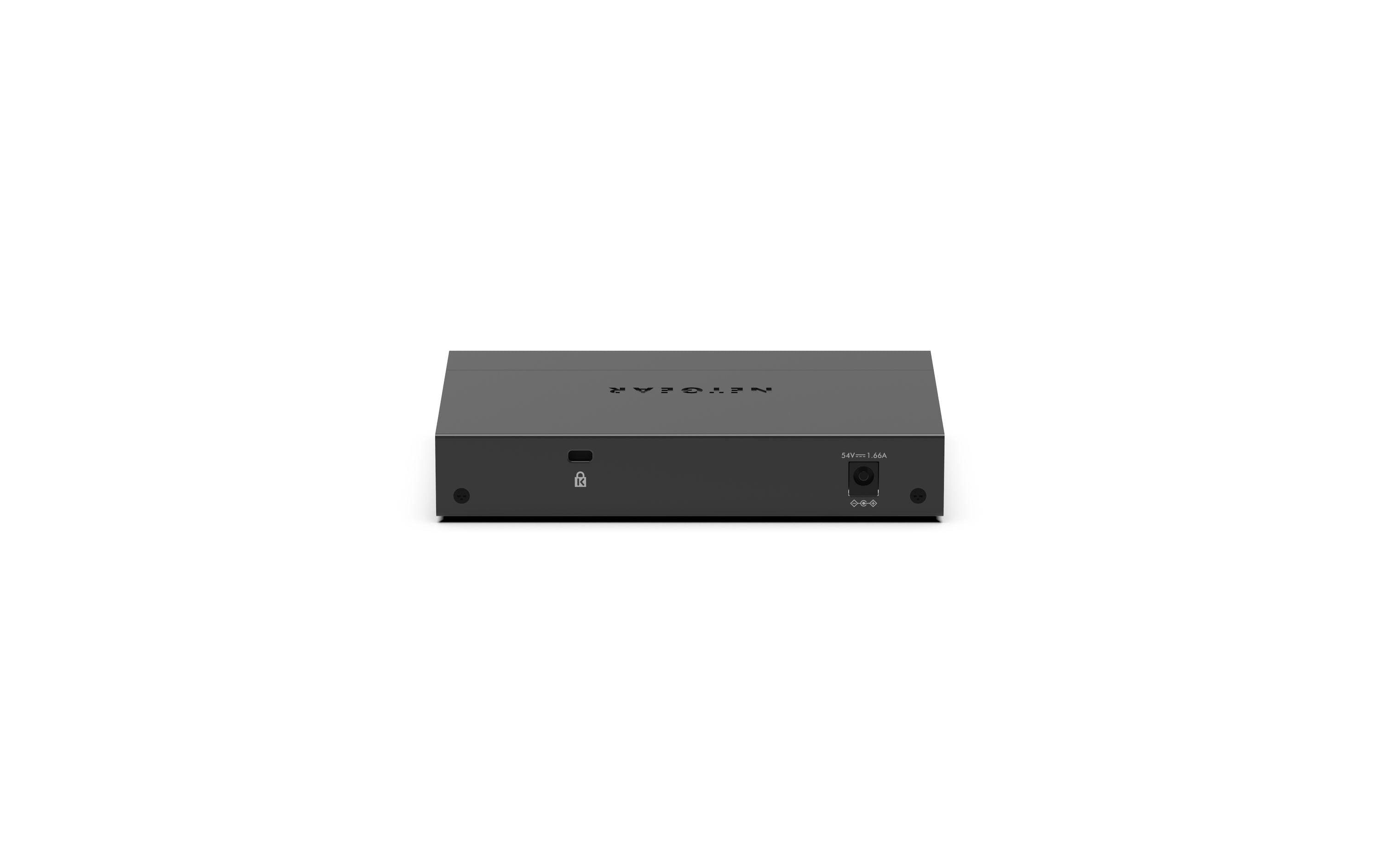PoE+ Switch GS305PPv3 5 Port, PoE Budget: 83 WKompakter, lüfterloser 5-Port Gigabit PoE++ Switch für kleine Büros, IP-Kameras und VoIP-Telefone