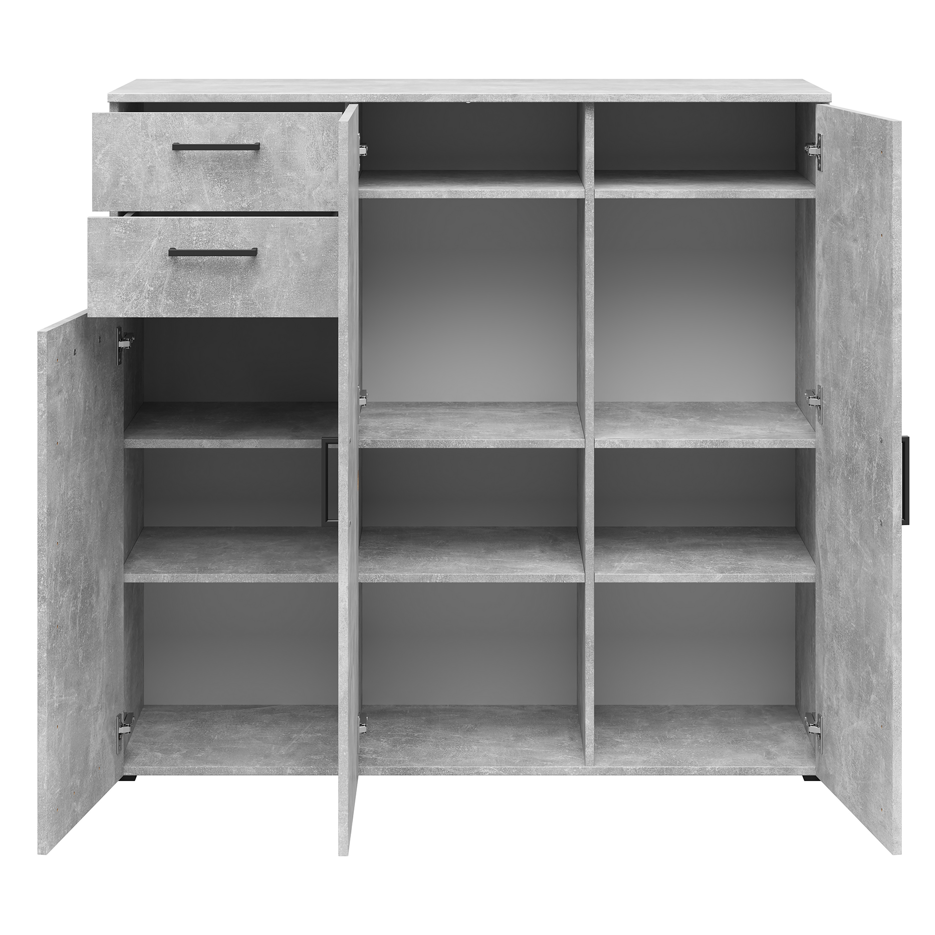 Sideboard - Betonoptik - 115 cm hoch