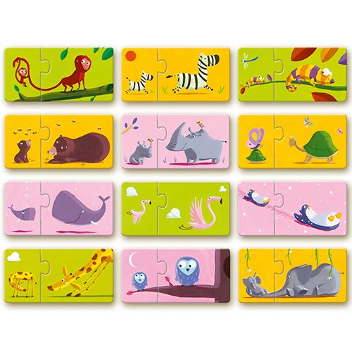 Djeco puzzel duo mama & baby (12x2st) DJ08157