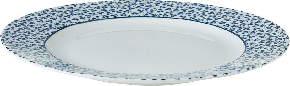 Laura Ashley ontbijtbord Floris blauw D 20 H 1,9 cm