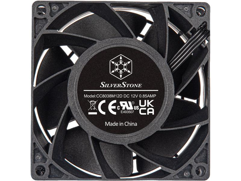 SilverStone PC-Lüfter FHS 80X Hochleistungsfähiger 80 mm PWM-Lüfter