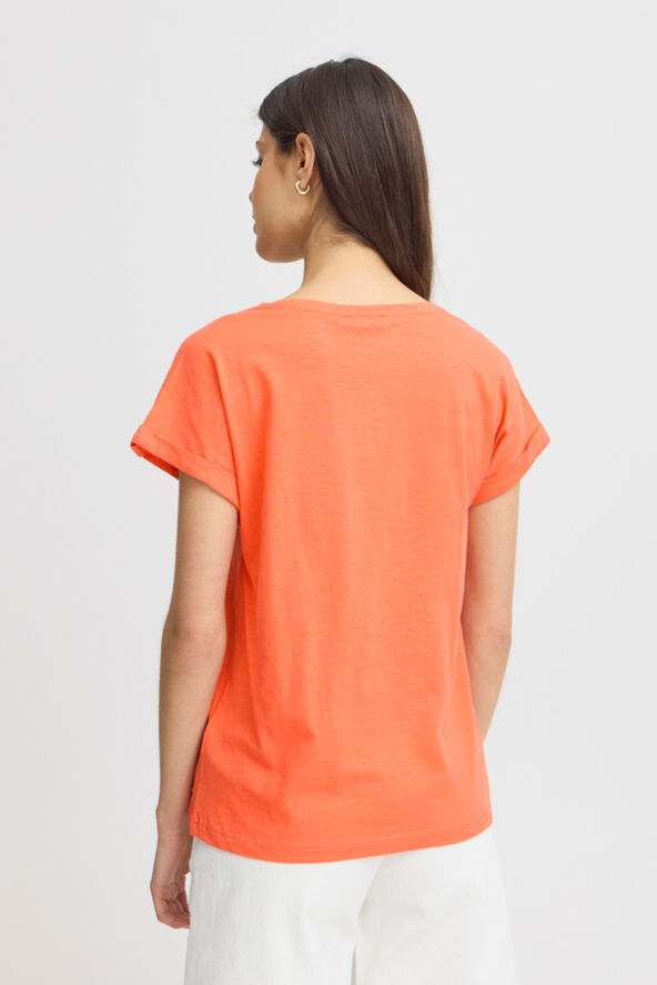 Fransa FRDALIA TEE 1 Hot coral