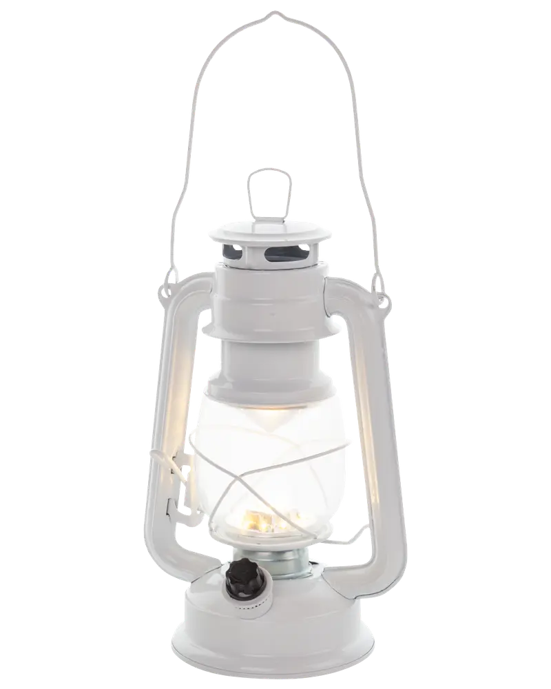 Lanterne LED H. 24,5 cm - hvid