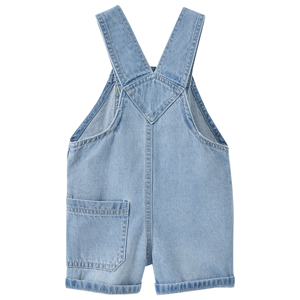Topomini Baby Latzhose und T-Shirt im Set hellblau / beige