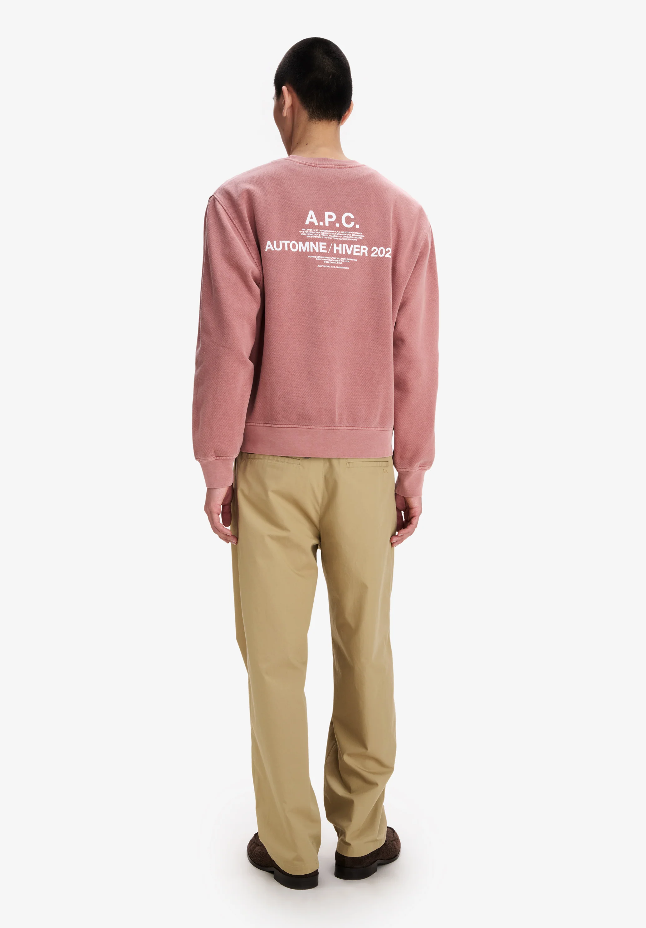 sweatshirt apc automne26 - Framboise