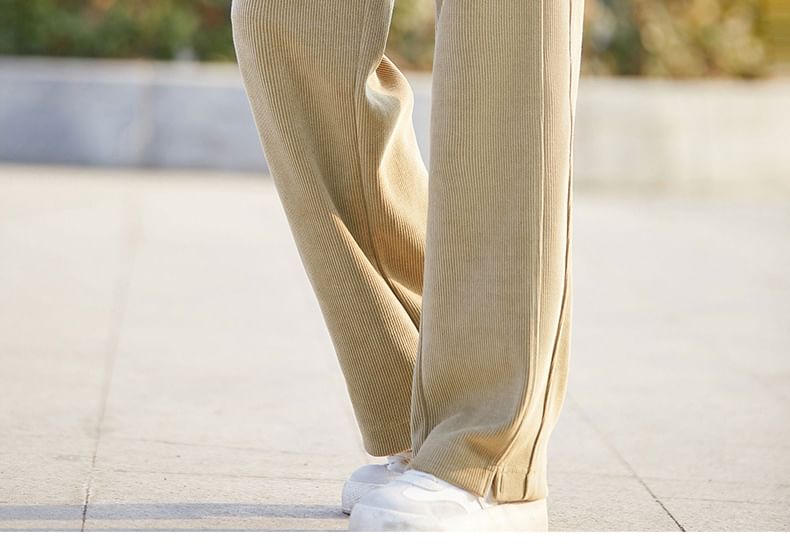 Gistinty - Effen losse broek met trekkoord in de taille
