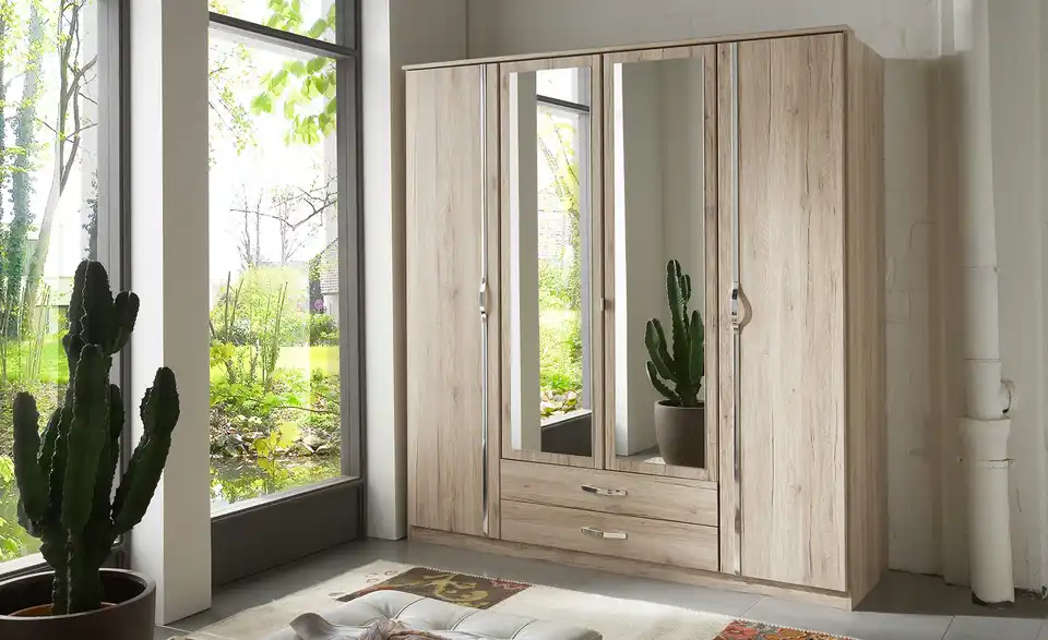 Kleiderschrank Duo 179 cm Eiche San Remo (Nachbildung)