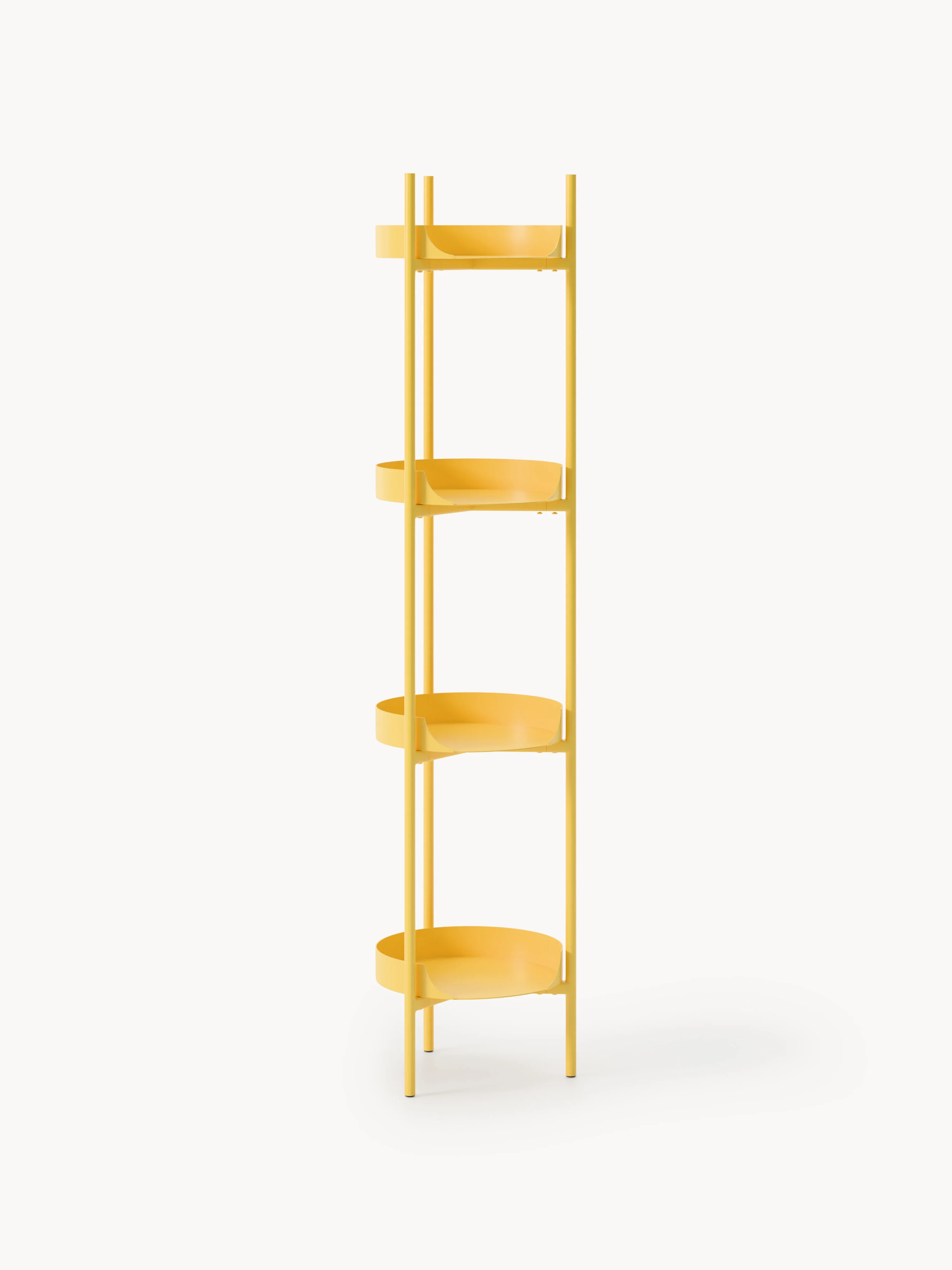 Slanke metalen wandrek Taru