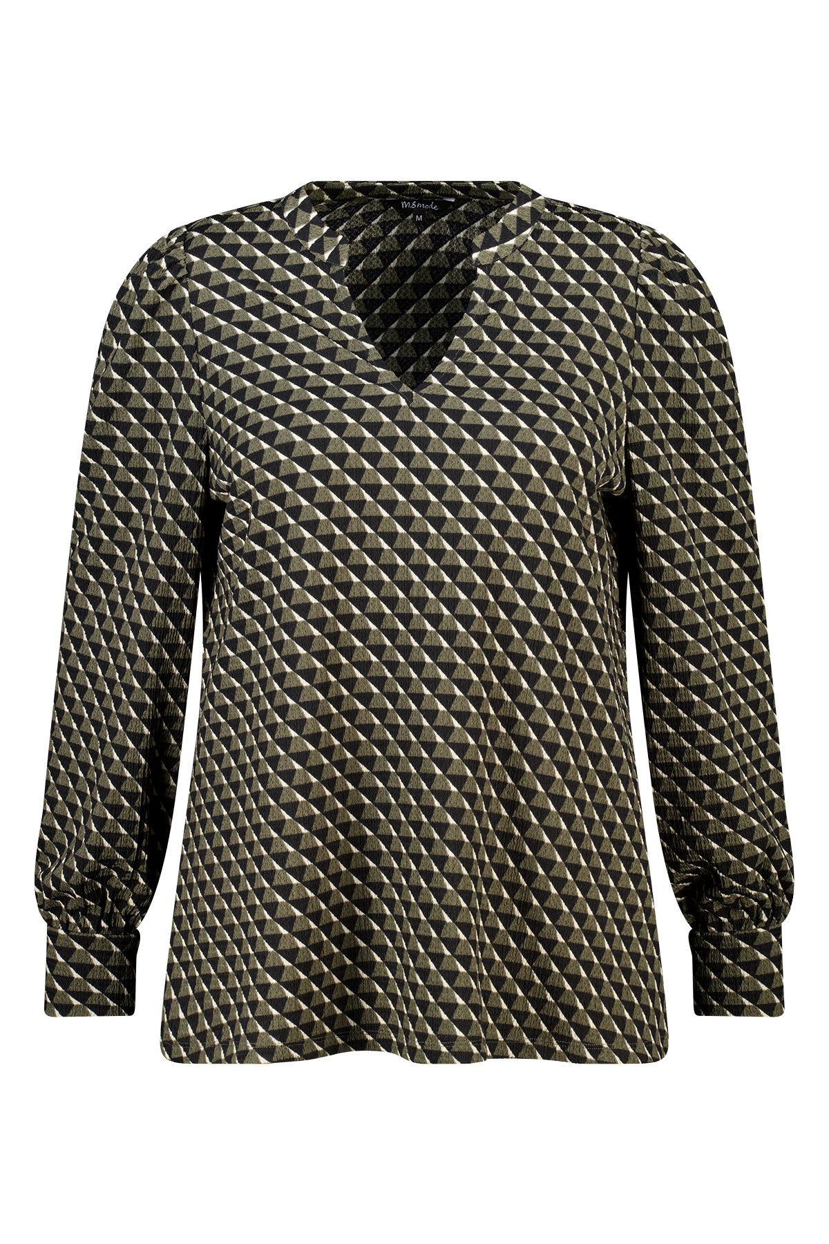 Top met sierlijke print Multi Khaki