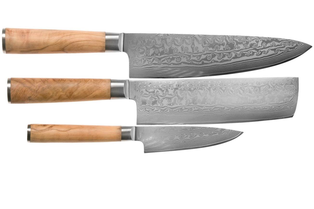 Eden Sugoi Olive 2090-S01, 3-delige messenset