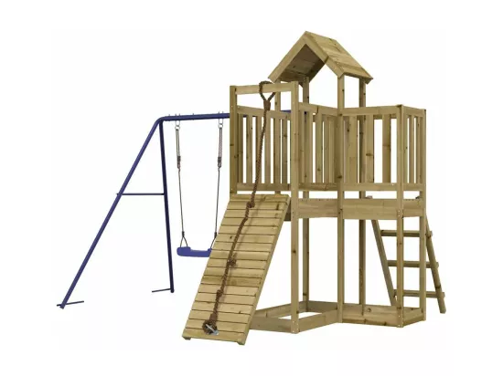 Aire de jeux d'extérieur bois de pin imprégné