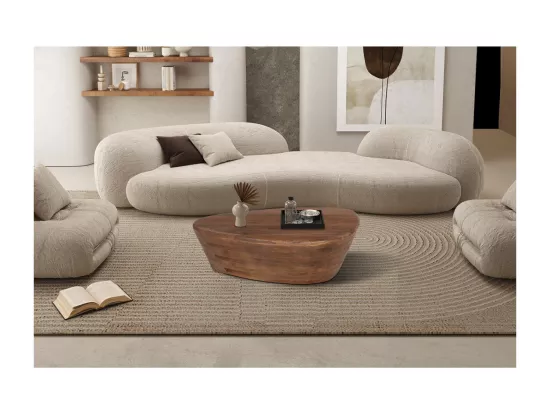 Table basse en bois massif collection BALI - Style ethnique et design